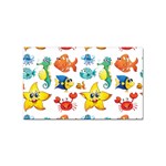 Fish Ocean Water Sea Life Seamless Background Sticker (Rectangular) Front