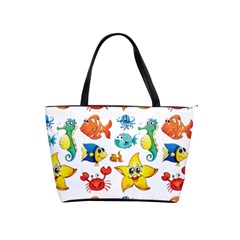 Fish Ocean Water Sea Life Seamless Background Classic Shoulder Handbag