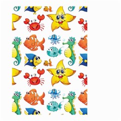 Fish Ocean Water Sea Life Seamless Background Small Garden Flag (two Sides)