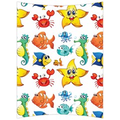 Fish Ocean Water Sea Life Seamless Background Back Support Cushion