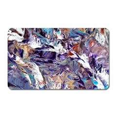 Abstract Cross Currents Magnet (rectangular) by kaleidomarblingart