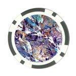 Abstract cross currents Poker Chip Card Guard Back