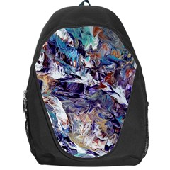 Abstract Cross Currents Backpack Bag by kaleidomarblingart