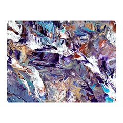 Abstract Cross Currents Double Sided Flano Blanket (mini)  by kaleidomarblingart