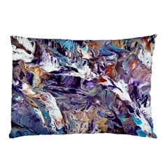 Abstract Cross Currents Pillow Case by kaleidomarblingart