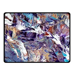 Abstract Cross Currents Fleece Blanket (small) by kaleidomarblingart