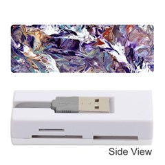 Abstract Cross Currents Memory Card Reader (stick) by kaleidomarblingart