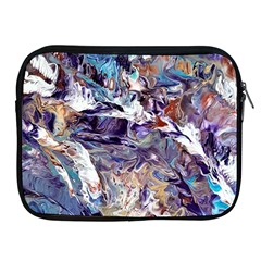 Abstract Cross Currents Apple Ipad 2/3/4 Zipper Cases by kaleidomarblingart