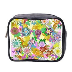 Illustration-pattern-abstract Mini Toiletries Bag (two Sides) by Pakrebo