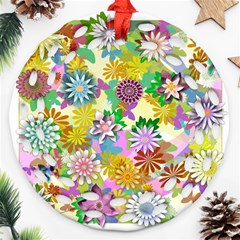 Illustration-pattern-abstract Round Filigree Ornament (two Sides)