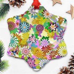 Illustration-pattern-abstract Snowflake Ornament (two Sides)