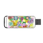 Illustration-pattern-abstract Portable USB Flash (Two Sides) Back