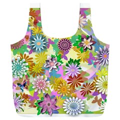 Illustration-pattern-abstract Full Print Recycle Bag (xxl) by Pakrebo