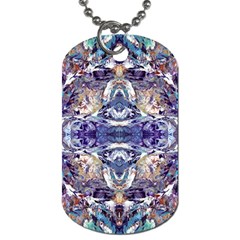 Amethyst Repeats Dog Tag (two Sides) by kaleidomarblingart