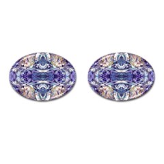 Amethyst Repeats Cufflinks (oval) by kaleidomarblingart