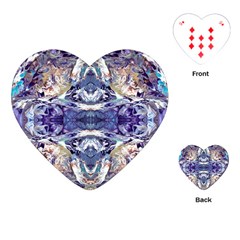 Amethyst Repeats Playing Cards Single Design (heart) by kaleidomarblingart