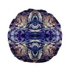 Amethyst Repeats Standard 15  Premium Round Cushions by kaleidomarblingart