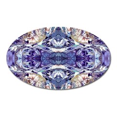 Amethyst Repeats Oval Magnet by kaleidomarblingart