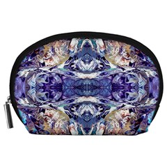 Amethyst Repeats Accessory Pouch (large) by kaleidomarblingart