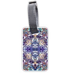 Amethyst Repeats Luggage Tag (one Side) by kaleidomarblingart