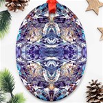 Amethyst repeats Oval Ornament (Two Sides) Front