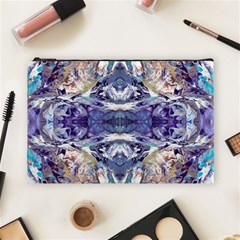 Amethyst Repeats Cosmetic Bag (large) by kaleidomarblingart