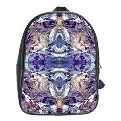 Amethyst Repeats School Bag (xl) by kaleidomarblingart