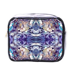 Amethyst Repeats Mini Toiletries Bag (one Side) by kaleidomarblingart