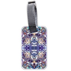 Amethyst Repeats Luggage Tag (two Sides) by kaleidomarblingart