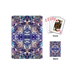 Amethyst Repeats Playing Cards Single Design (mini) by kaleidomarblingart