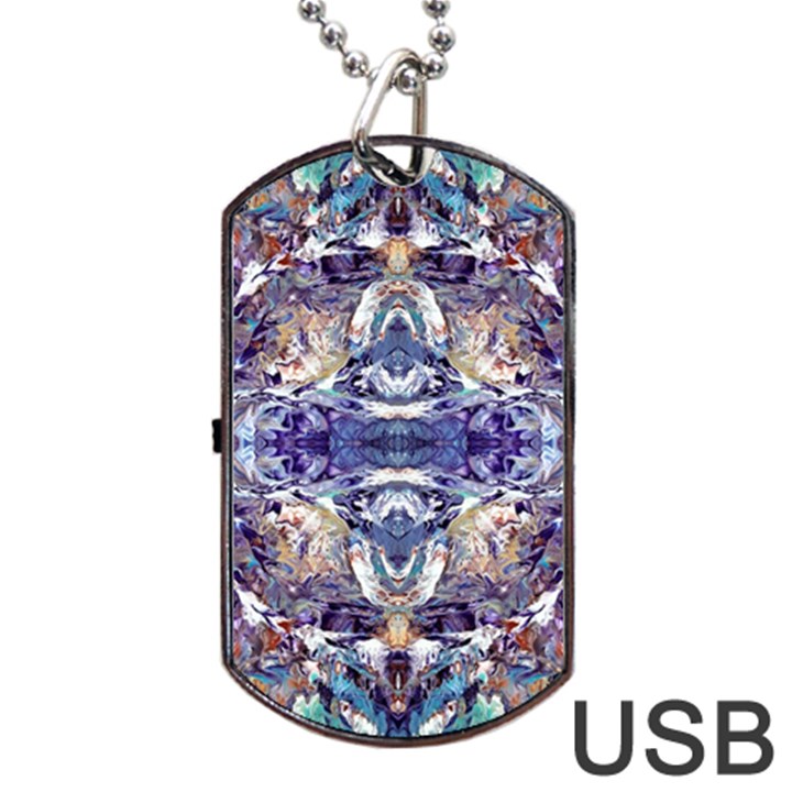 Amethyst repeats Dog Tag USB Flash (One Side)