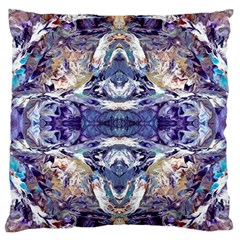 Amethyst Repeats Large Flano Cushion Case (one Side) by kaleidomarblingart