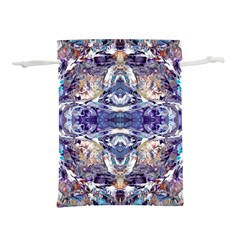 Amethyst Repeats Lightweight Drawstring Pouch (l) by kaleidomarblingart