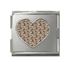 Architecture Ornaments Mega Link Heart Italian Charm (18mm) by Gohar