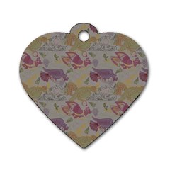 Pattern-tsit Dog Tag Heart (one Side) by Gohar