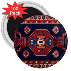 Armenian Carpet 3  Magnets (100 Pack) by Gohar