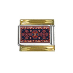 Armenian Carpet Gold Trim Italian Charm (9mm)