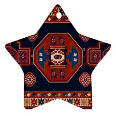 Armenian Carpet Star Ornament (two Sides)