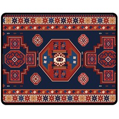 Armenian Carpet Fleece Blanket (medium)  by Gohar