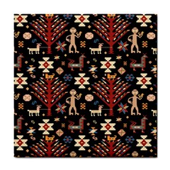 Carpet-symbols Tile Coaster by Gohar