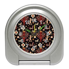 Carpet-symbols Travel Alarm Clock by Gohar