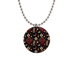 Carpet-symbols 1  Button Necklace by Gohar