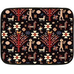 Carpet-symbols Double Sided Fleece Blanket (mini)  by Gohar