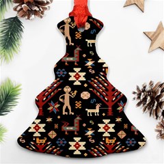 Carpet-symbols Christmas Tree Ornament (two Sides) by Gohar