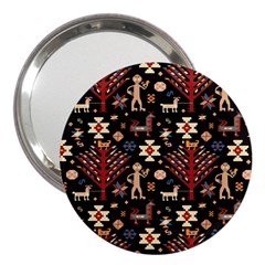 Carpet-symbols 3  Handbag Mirrors by Gohar