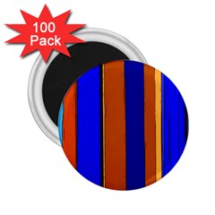 Abstract Blue And Orange 930 2 25  Magnets (100 Pack) 