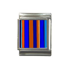 Abstract Blue And Orange 930 Italian Charm (13mm)