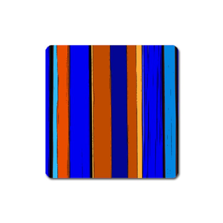 Abstract Blue And Orange 930 Square Magnet