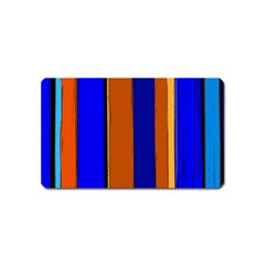 Abstract Blue And Orange 930 Magnet (name Card) by KorokStudios