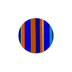 Abstract Blue And Orange 930 Golf Ball Marker by KorokStudios